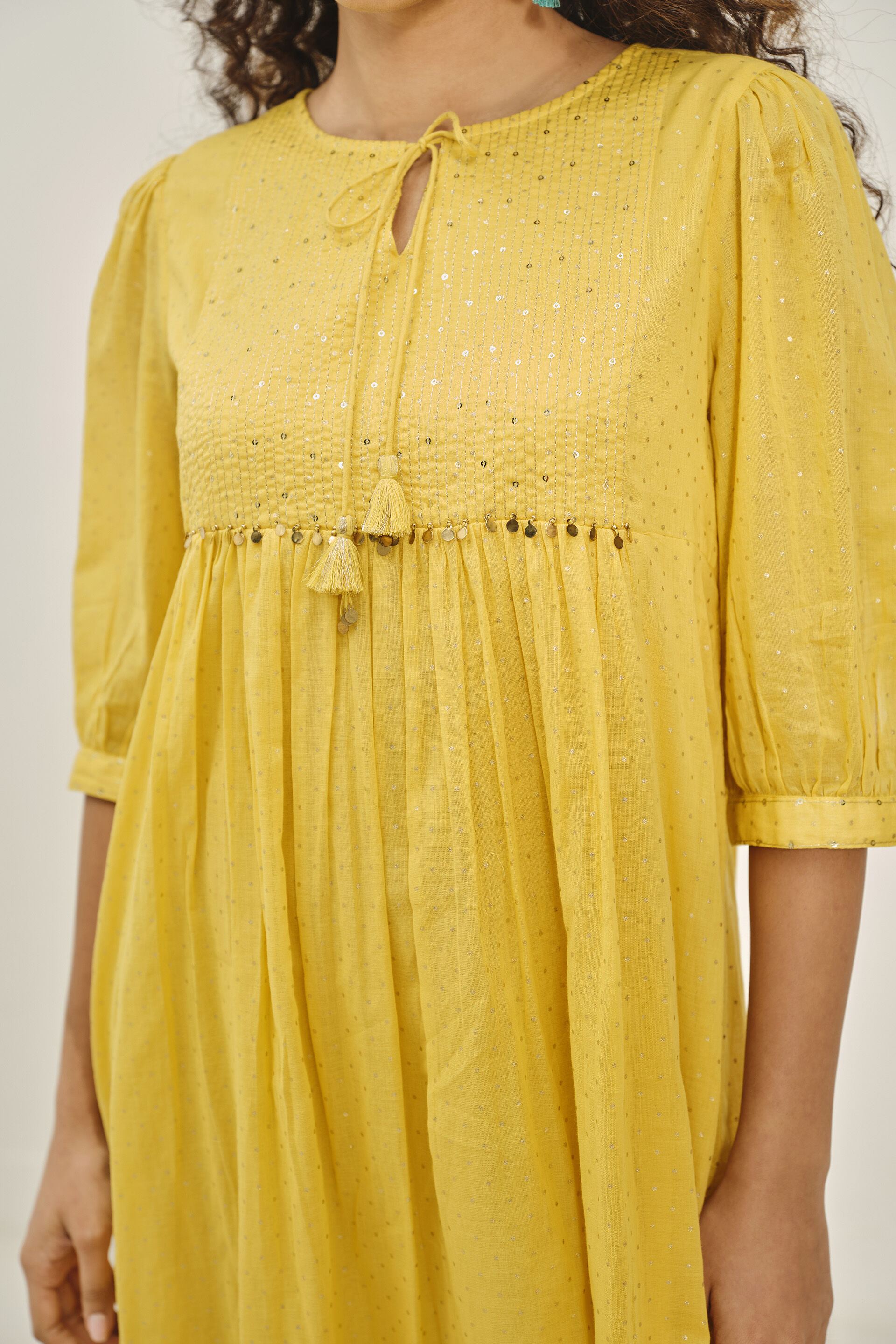 Sunehra Sky Dress, Yellow, image 6